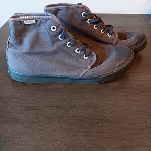 Bangs unisex size women 9.5 Men 8 Gray High Top Shoes